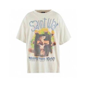 Saint Michael Saint War Cross Jesus Distressed High Street Short Sleeves
